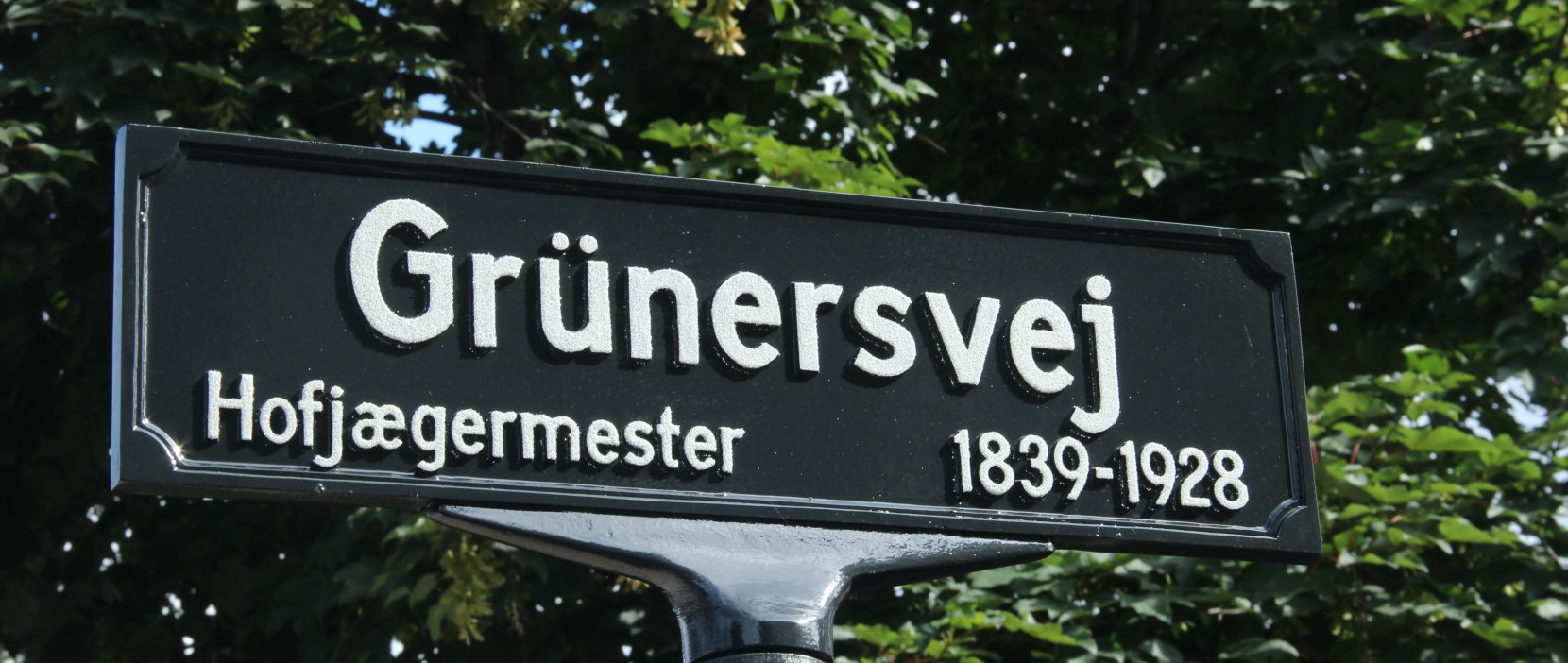 skilt med Grünersvej