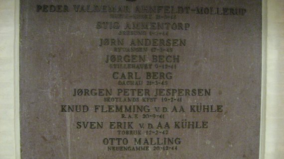 Faldne 2. Verdenskrig, Birkerød Gymnasium
