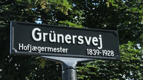 skilt med Grünersvej