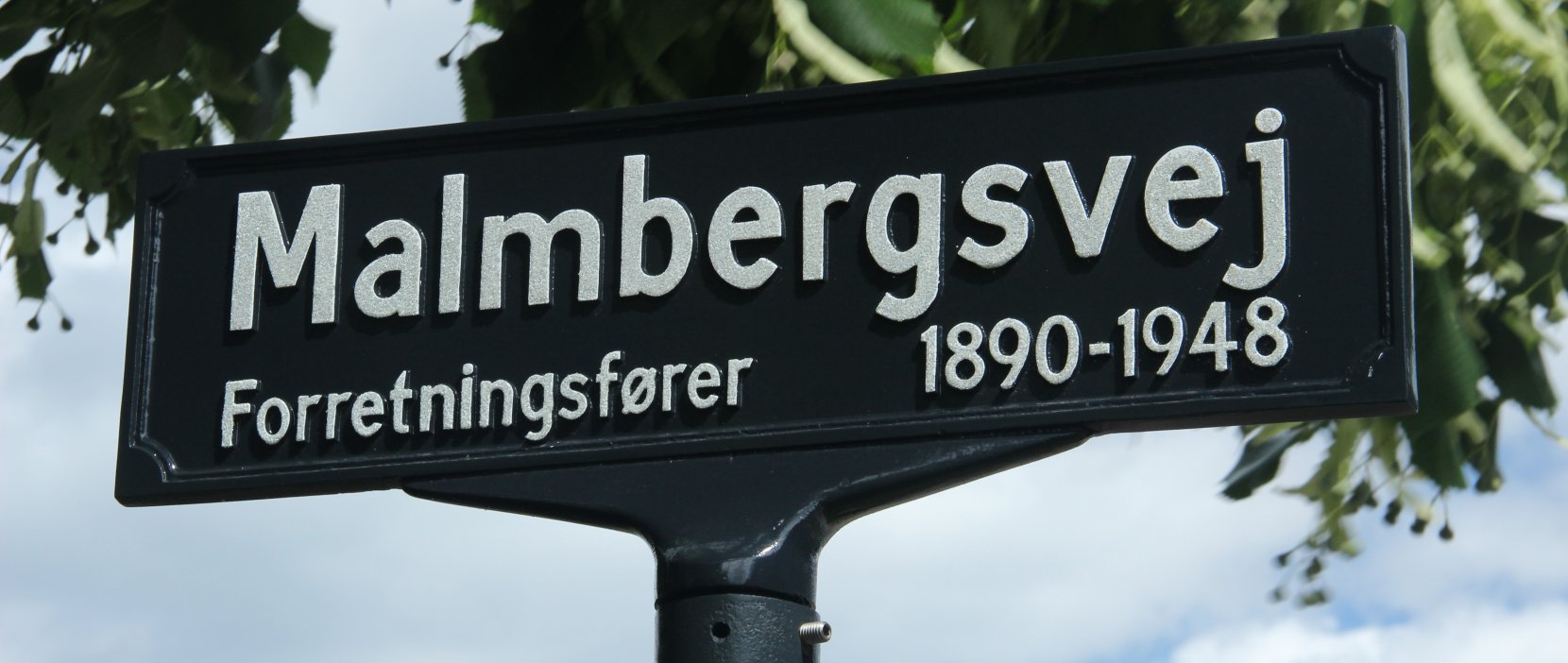 skilt med Malmbergsvej