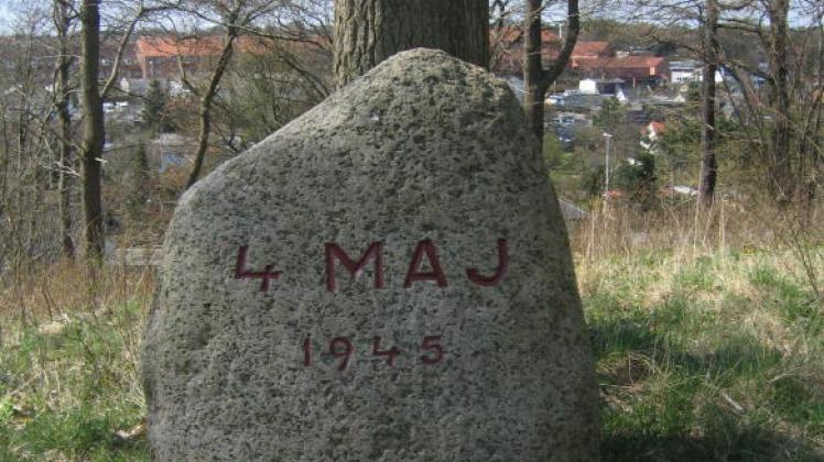 4. maj 1945 ved vandtårnet monument