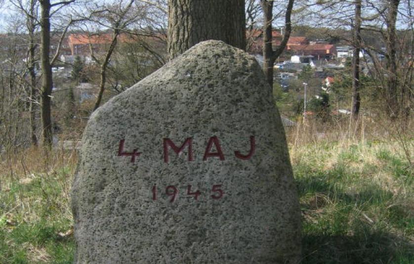 4. maj 1945 ved vandtårnet monument